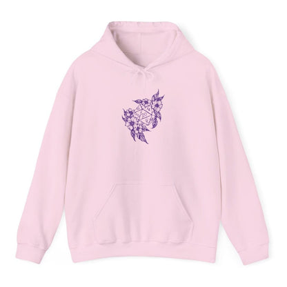 D&D D20 Dice Flower Hoodie