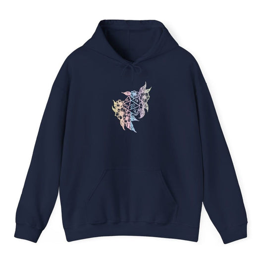 D&D D20 Dice Flower Hoodie