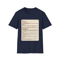DnD Dad Shirt With Stat Block