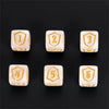 DND Dice 16mm Pearl Acrylic D6 Tabletop RPG Game Dice