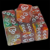 DND Dice 16mm Skull Acrylic D6 Dice Halloween RPG Board Game Dice