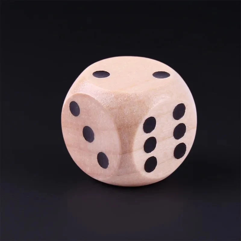 DND Dice 16mm Wooden D6 Classic Tabletop RPG Game Dice