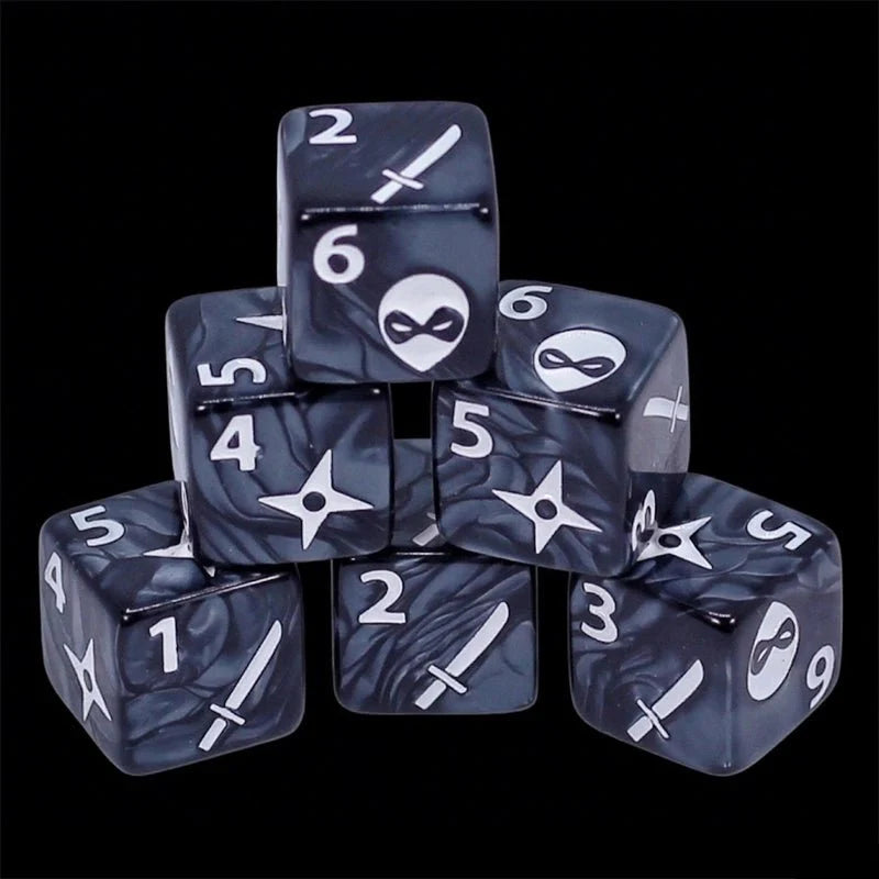 DND Dice Acrylic D6 Multicolor RPG Board Game Dice