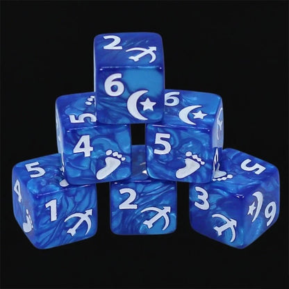 DND Dice Acrylic D6 Multicolor RPG Board Game Dice