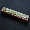 DND Dice | Diamond-Cut Green Glass Gemstone Dice Set
