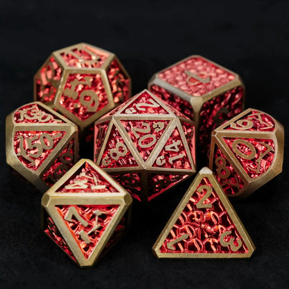 DND Dice – Dragon Scale Series Metal Dice Set