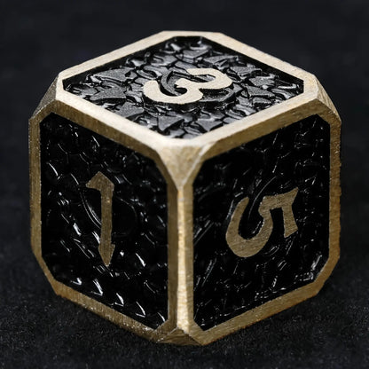 DND Dice – Dragon Scale Series Metal Dice Set