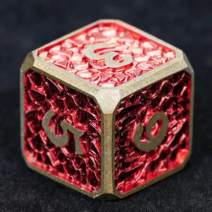 DND Dice – Dragon Scale Series Metal Dice Set