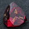 DND Dice-Garnet Red Glass Gemstone Dice Set