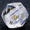DND Dice - Light Pink Glass Gem Dice Set