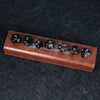 Black Polyhedral Glass DND Dice Set + Gold Numerals
