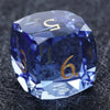 DND Dice - Ice Blue Multifaceted Glass Dice Set