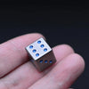 DND dice titanium alloy solid D6 dice creative table game dice