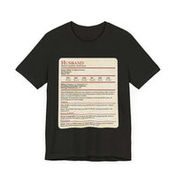 DnD Husband Stat Block T-Shirt
