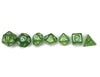 dnd mini dice set, apple green color