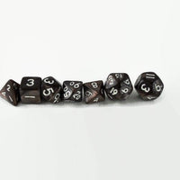 dnd mini dice set, dark brown