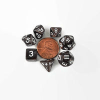 dnd mini dice set, dark brown