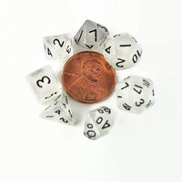 dnd mini dice set, glow in dark mini dice