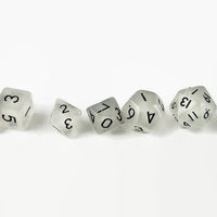 dnd mini dice set, glow in dark mini dice