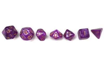 Lavender Mist Mini 10mm Light Purple DND Dice Set in Tube