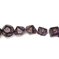 dnd mini dice set, Plum Purple