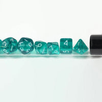 dnd mini dice set, teal