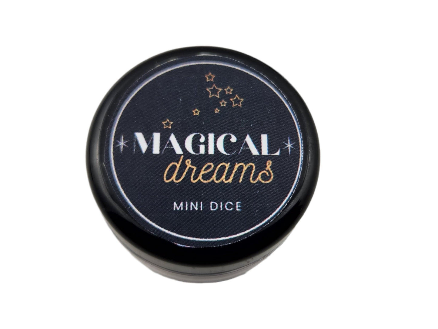 Magical Dreams Mini 10mm White DND Dice Set in Tube