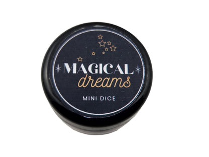 Magical Dreams Mini 10mm White DND Dice Set in Tube