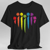 DnD Pride Shirt with Dice Rainbow