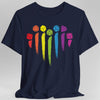 DnD Pride Shirt with Dice Rainbow