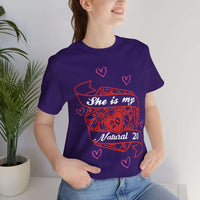 DND Valentines Gift Shirt - She is My Natural 20 - D&D Matching Couples Shirt