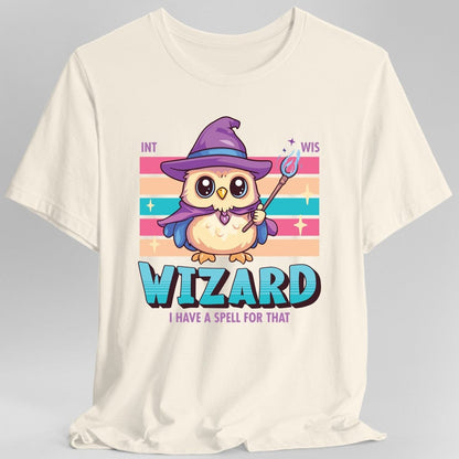 DnD Wizard T-Shirt - Kawaii Owl Class Tee