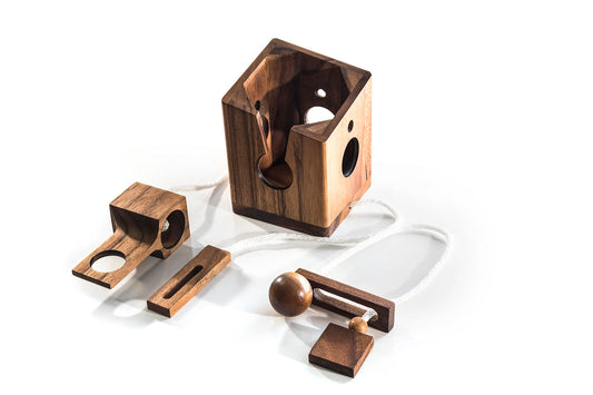 Don't Break It Wine Bottle Puzzle - Reusable Wooden Gift Puzzle