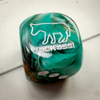 Donkey JACKASS! (Dice colors are filled at random) | Pipped Dice 16mm