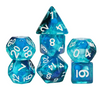 Noctilucent Jellyfish Dice 7-Dice Set Blue Glitter Dnd Dice Set