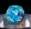 Noctilucent Jellyfish Dice 7-Dice Set Blue Glitter Dnd Dice Set