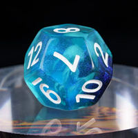 Noctilucent Jellyfish Dice 7-Dice Set Blue Glitter Dnd Dice Set