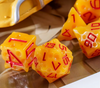 Cheese Dice | Funny Yellow 7-Dice Set for DnD Cheesy Chances