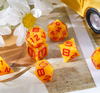 Cheese Dice | Funny Yellow 7-Dice Set for DnD Cheesy Chances