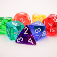 Prism Translucent GM & Beginner Player Polyhedral 7-Die Set