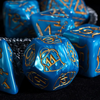Giant Fighter Pearl Dice (7) with Gold Numbers JUMBO Dice Set (Available in Several Colors)