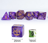 Giant Fighter Pearl Dice (7) with Gold Numbers JUMBO Dice Set (Available in Several Colors)