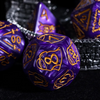 Giant Fighter Pearl Dice (7) with Gold Numbers JUMBO Dice Set (Available in Several Colors)