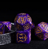 Giant Fighter Pearl Dice (7) with Gold Numbers JUMBO Dice Set (Available in Several Colors)