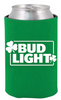St. Patrick's Day Green Bud Light AB Cooler  Fits 12 oz Aluminum Can Coozie