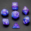 Enchanted Amethyst Polyhedral Dice Set | 7-Dice Purple Set with Subtle Glitter