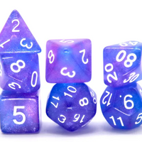Enchanted Amethyst Polyhedral Dice Set | 7-Dice Purple Set with Subtle Glitter