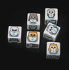(White) Owl Dice | Printed d6 Dice Featuring Fantasy Animal Numbered