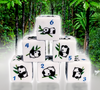 (White) Panda Dice | Printed d6 Dice Featuring Fantasy Animal Numbered