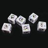 (White) Panda Dice | Printed d6 Dice Featuring Fantasy Animal Numbered